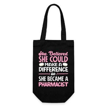 Pharmacist Pharmaceutical Technical - Gift Bag for Bottles - black - Front