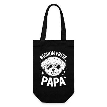 Expressions du Bichon Frisé Drôle : Don Bichon Frisé - Sac à bouteille - noir - Devant