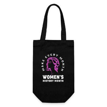 Feminism Feminist Feminist Women's Day - Gift Bag for Bottles - black - Front