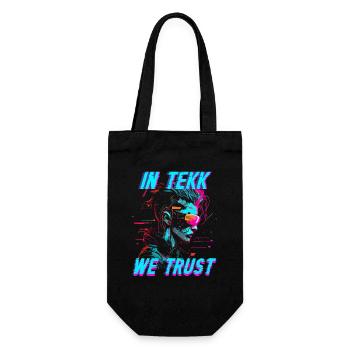 Hardtekk Tekke East Germany In Tekk We Trust - Gift Bag for Bottles - black - Front