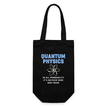 Quantum Physics Quantum Physics - Gift Bag for Bottles - black - Front