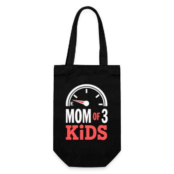 Maman de 3 enfants Humour de maman vide - Sac à bouteille - noir - Devant