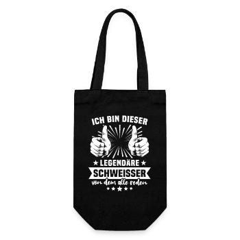 welder legend - Gift Bag for Bottles - black - Front