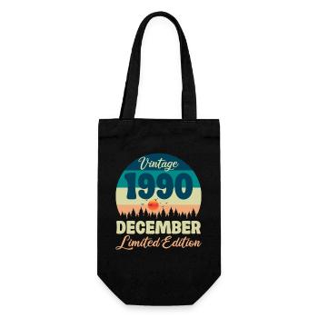 Anniversaire Décembre 1990 Cadeau D'anniversaire  - Sac à bouteille - noir - Devant