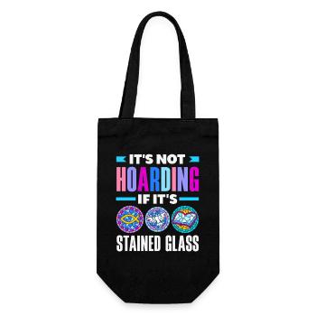 Stained Glass Art Stained Glass Artist - Gift Bag for Bottles - black - Front