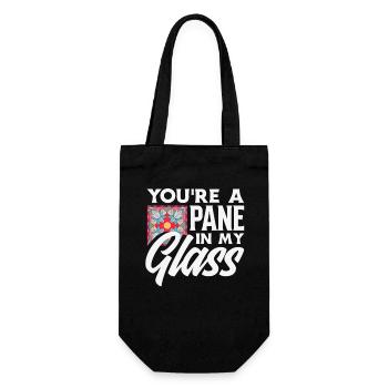 Stained Glass Art Stained Glass Artist - Gift Bag for Bottles - black - Front