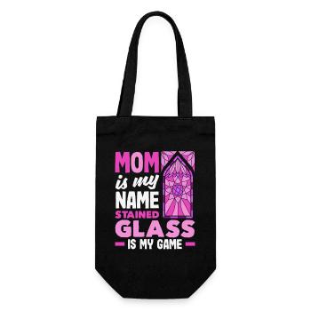 Stained Glass Art Stained Glass Artist - Gift Bag for Bottles - black - Front