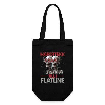 Hardtekk Till I Flatline Tekke Ostdeutschland - Gift Bag for Bottles - black - Front
