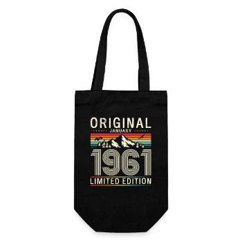 65e anniversaire Original janvier 1961 - Sac à bouteille - noir - Devant