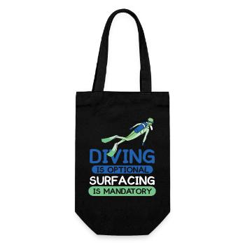 Diving Diver Snorkeling Recreational Diver - Gift Bag for Bottles - black - Front