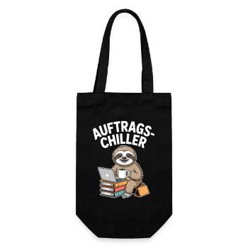 Order Chiller Order Chiller Office Sloth - Gift Bag for Bottles - black - Front