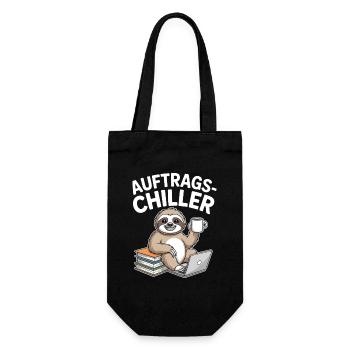 Order Chiller Order Chiller Office Sloth - Gift Bag for Bottles - black - Front