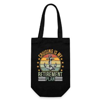 Cruising is My Retirement Plan Cruising Funny - Gift Bag for Bottles - black - Front