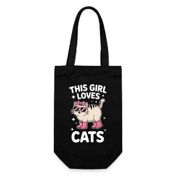 Des chats qui se disent un cadeau drôle de chat - Sac à bouteille - noir - Devant