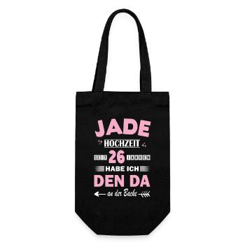 Mariage de Jade 26e anniversaire de mariage Épouse - Sac à bouteille - noir - Devant