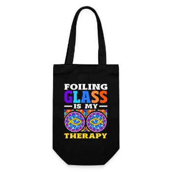 Stained Glass Art Stained Glass Artist - Gift Bag for Bottles - black - Front