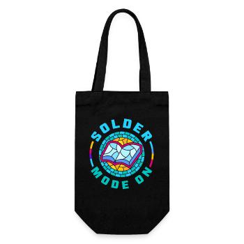 Stained Glass Art Stained Glass Artist - Gift Bag for Bottles - black - Front