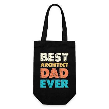 Best Architect Dad Ever - Gift Bag for Bottles - black - Front