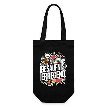 The location is drunken booze party beer - Gift Bag for Bottles - black - Front