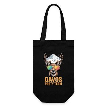 Davos Party Team Après Ski - Gift Bag for Bottles - black - Front