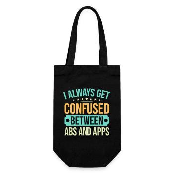 Les passionnés de fitness sont confus entre ABS et applications - Sac à bouteille - noir - Devant