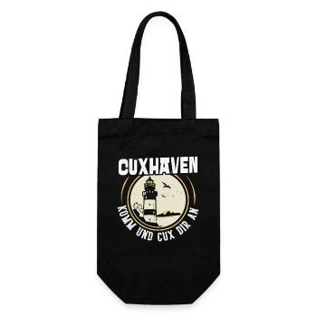 North Sea Holidays CUXHAVEN COME AND CUX TO YOU Funny - Gift Bag for Bottles - black - Front
