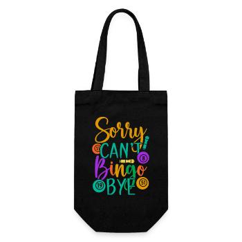 Partie de bingo, désolé, je ne peux pas, bye bingo. - Sac à bouteille - noir - Devant