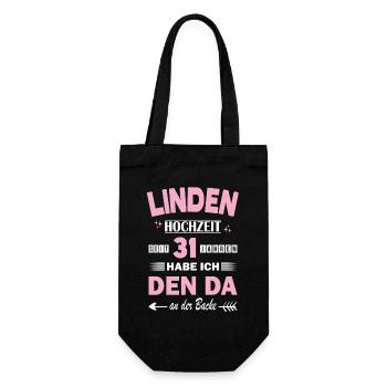 31 ans de relation Anniversaire de mariage - Sac à bouteille - noir - Devant