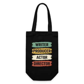 Réalisateur rétro, producteur, scénariste, acteur et film - Sac à bouteille - noir - Devant
