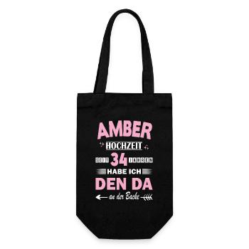 34 ans Anniversaire de couple Anniversaire de mariage - Sac à bouteille - noir - Devant
