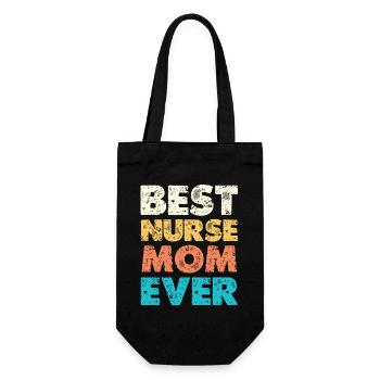 Best Nurse Mom - Gift Bag for Bottles - black - Front