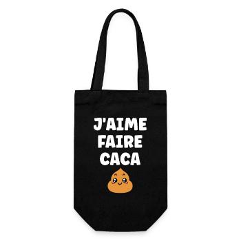Poo - Gift Bag for Bottles - black - Front