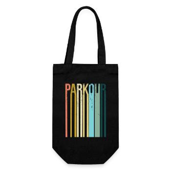 Parkour Rétro Vintage - Sac à bouteille - noir - Devant