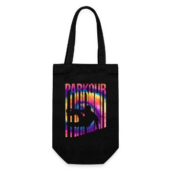 Parkour Tie-Dye Rétro Vintage - Sac à bouteille - noir - Devant
