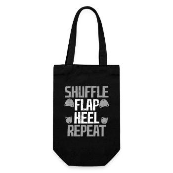 Stepptanz Stepptänzer Stepper Shuffle Flap Heel - Geschenkbeutel für Flaschen - Schwarz - Vorne