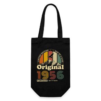 1956 Vintage Rétro Cadeau D'anniversaire - Sac à bouteille - noir - Devant