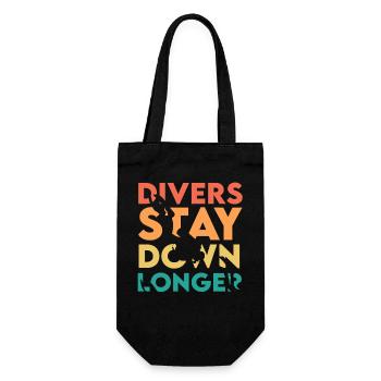 Diving Diver Snorkeling Recreational Diver - Gift Bag for Bottles - black - Front