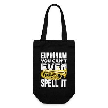 Vintage Euphonium Player - Gift Bag for Bottles - black - Front