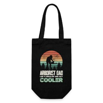 Chemise de Papa Bûcheron Arboriste - Sac à bouteille - noir - Devant