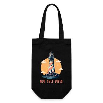 Vacances en mer du Nord, ambiance SYLT uniquement ! - Sac à bouteille - noir - Devant