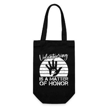 Citation d’un travailleur social est une question d’honneur sociale - Sac à bouteille - noir - Devant