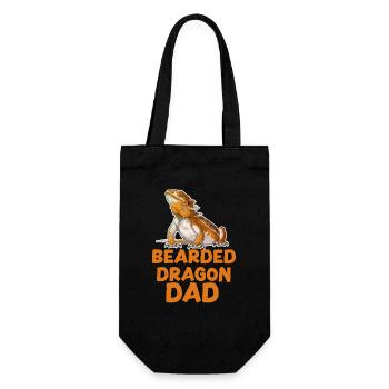 Bearded Dragon Dad - Gift Bag for Bottles - black - Front