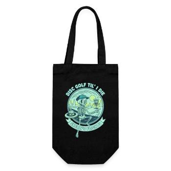 Disc Golf Til I Die Skellys Flights Disque drôle - Sac à bouteille - noir - Devant