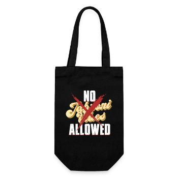No Jabroni Vibes Allowed - Geschenkbeutel für Flaschen - Schwarz - Vorne