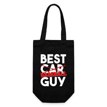 Meilleur gars du baseball Typographie sportive drôle Art - Sac à bouteille - noir - Devant