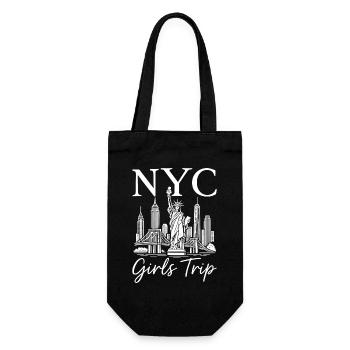 NYC Girls Trip - Geschenkbeutel für Flaschen - Schwarz - Vorne