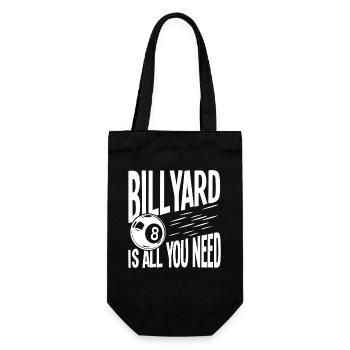 Billyard est tout ce dont vous avez besoin - Amoureux de la piscine - Sac à bouteille - noir - Devant