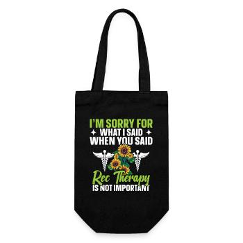  Recreational Therapy Therapeutic RC Recreational - Gift Bag for Bottles - black - Front