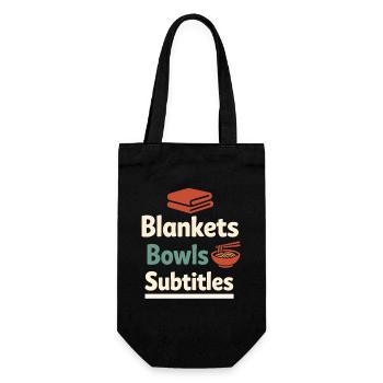 Anime introvert Weeb couch potato - Gift Bag for Bottles - black - Front