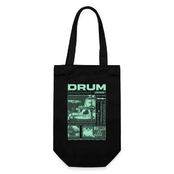 Rock Drummer Drum Player Streetwear - Gift Bag for Bottles - black - Front
